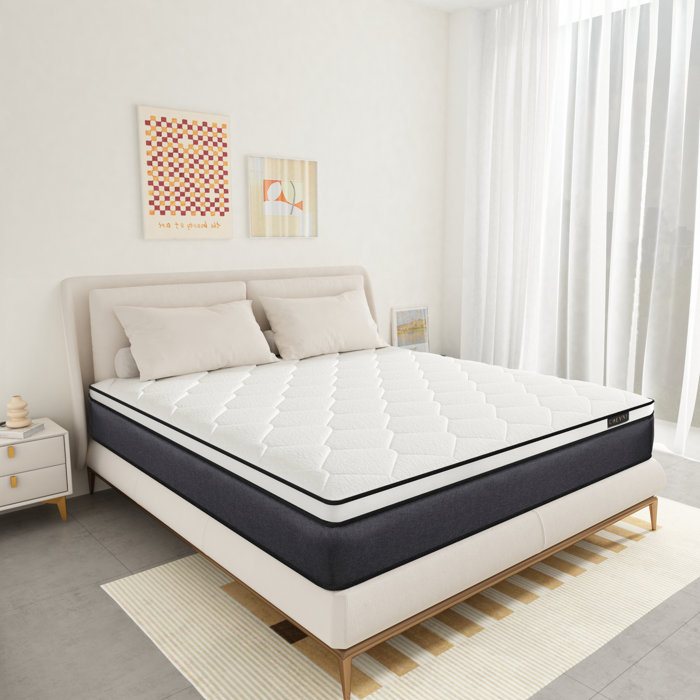 Alwyn Home Medium Memory Foam Hybrid Mattress & Reviews Wayfair